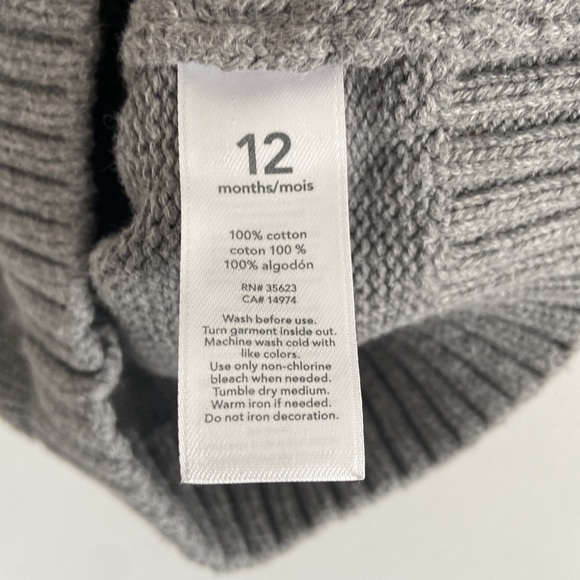 Carter’s 100% Cotton Baby Sweater Vest - size 12 months - Picture 4 of 4